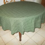 Round tablecloth 184 x 174 green-khaki