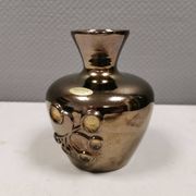 Ceramic vase with metal glaze from Frank ceramics Denmark 1970-80s.