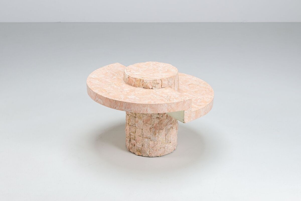 Magnussen Ponte Mactan stone small coffee table Belgium 1970