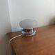 Vintage Space Age Mushroom Lamp – Textured Glass & Chrome (1970s)