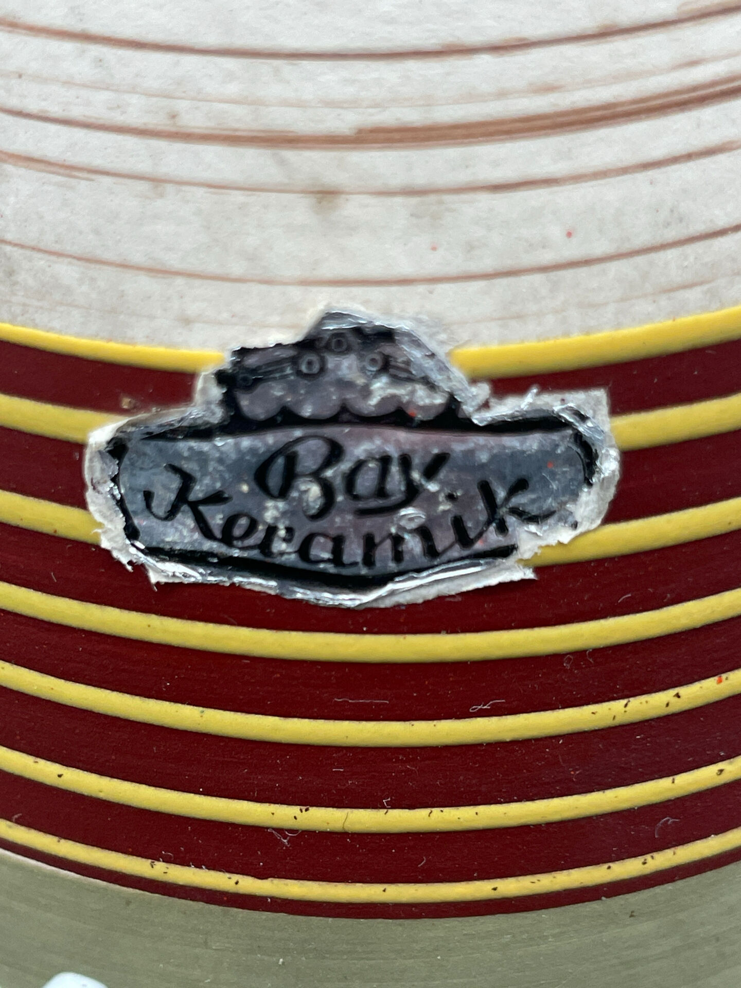 Vase Bay Keramik 617-20, decor Parma, 1960s