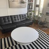 Banquette cuir noir  60's