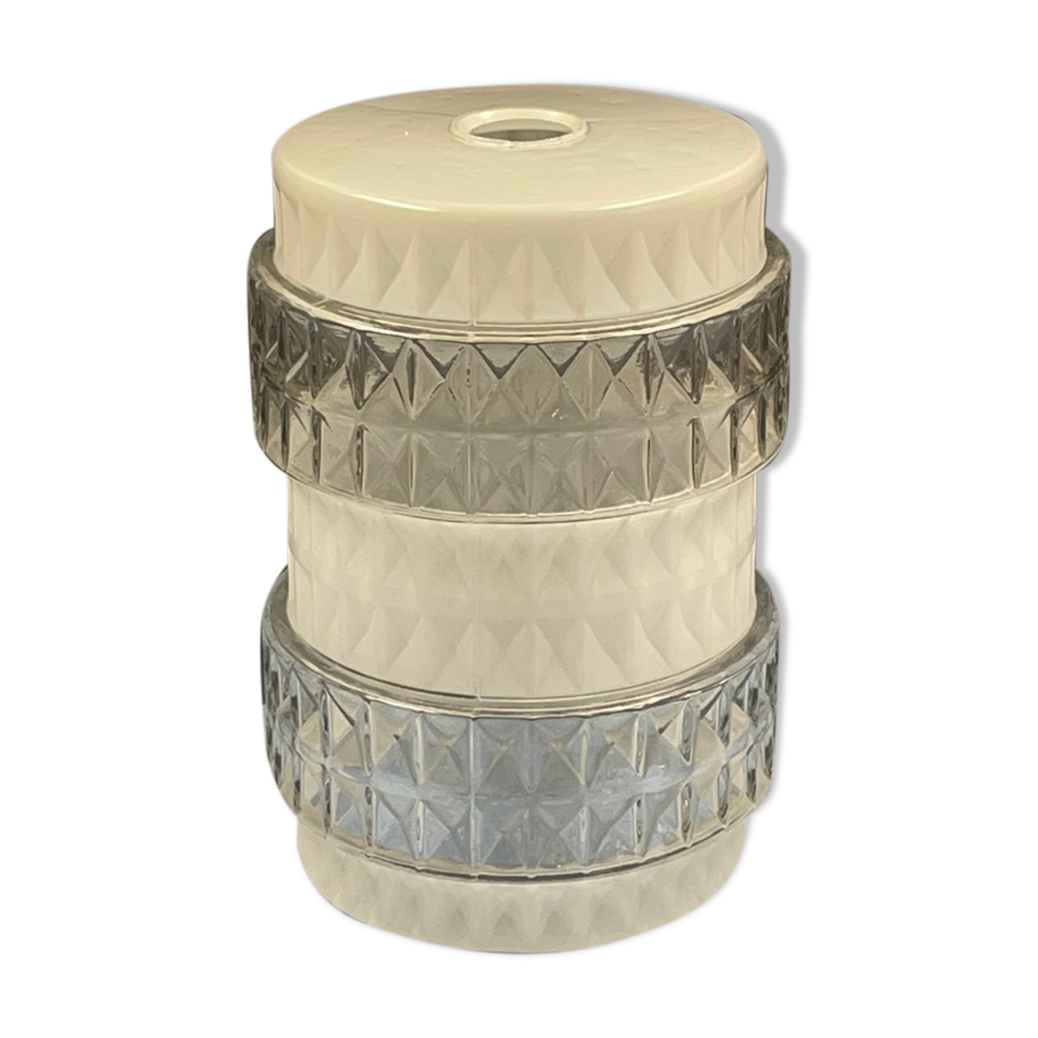 Lampshade, vintage ceiling lamp 1970 geometric decoration