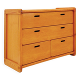 Vintage pine chest of drawers from the 1980s