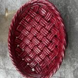 Corbeille, Vide Poche en céramique Tressée Vallauris années 50 L28cm/P20cm