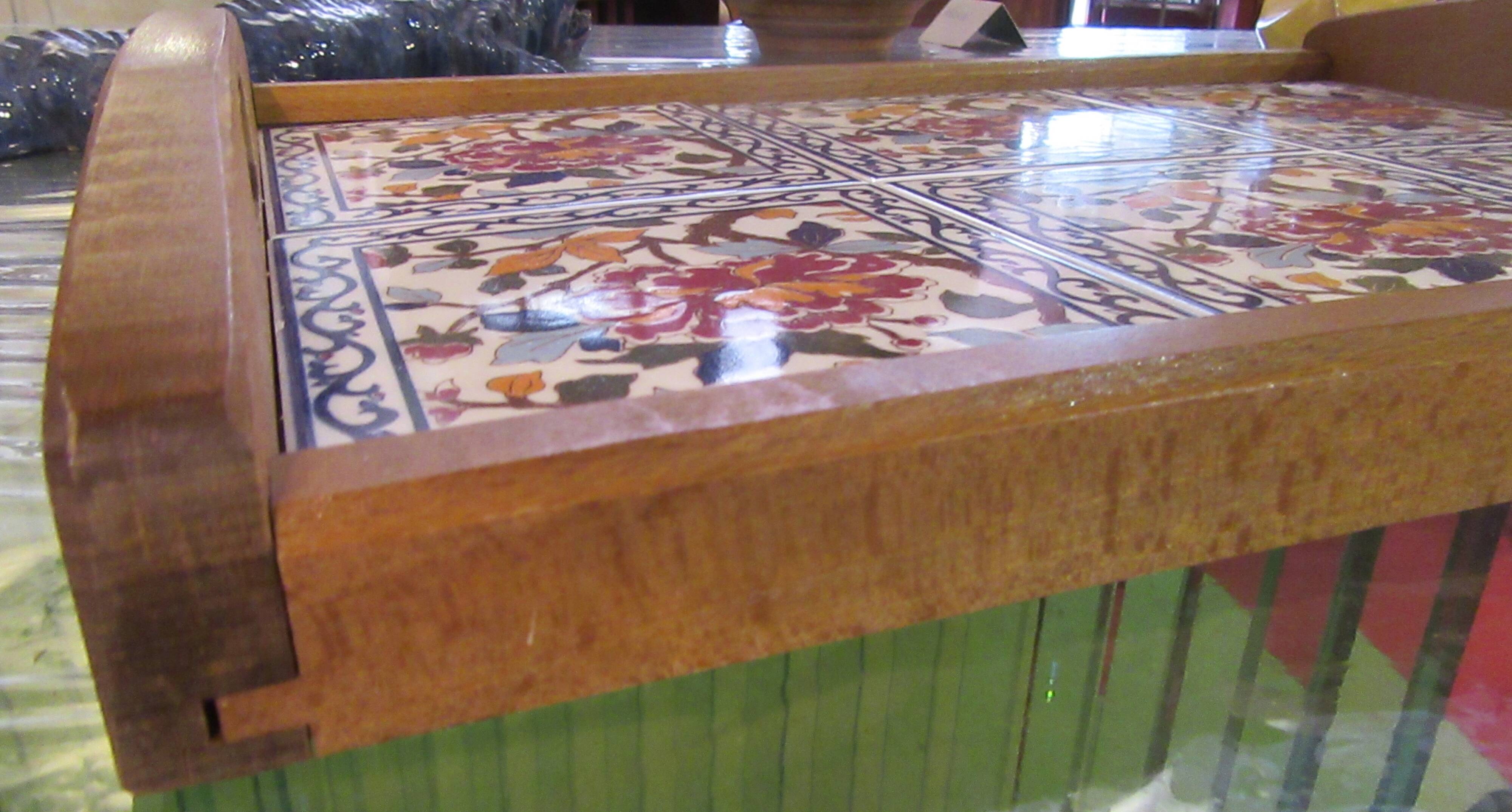 Tile plateau from GIEN and wood