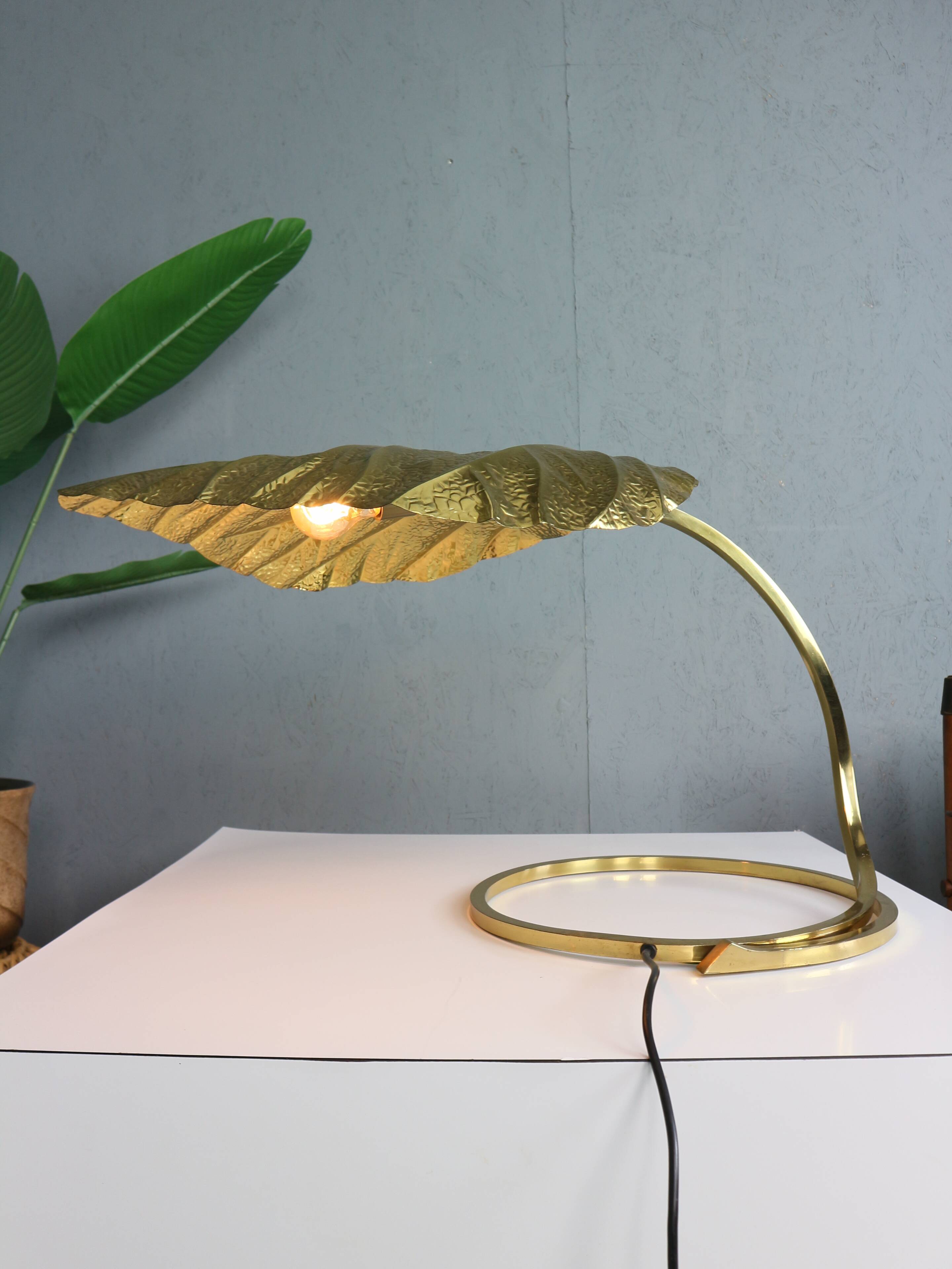 Tommaso Barbi "Rhubarb" table lamp by Bottega Gadda Italy, 1970