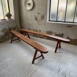 Pair of bench early 1900 oak