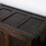 Paneled and Carved Oak Chest or Coffer