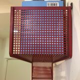 Lacquered metal shelf