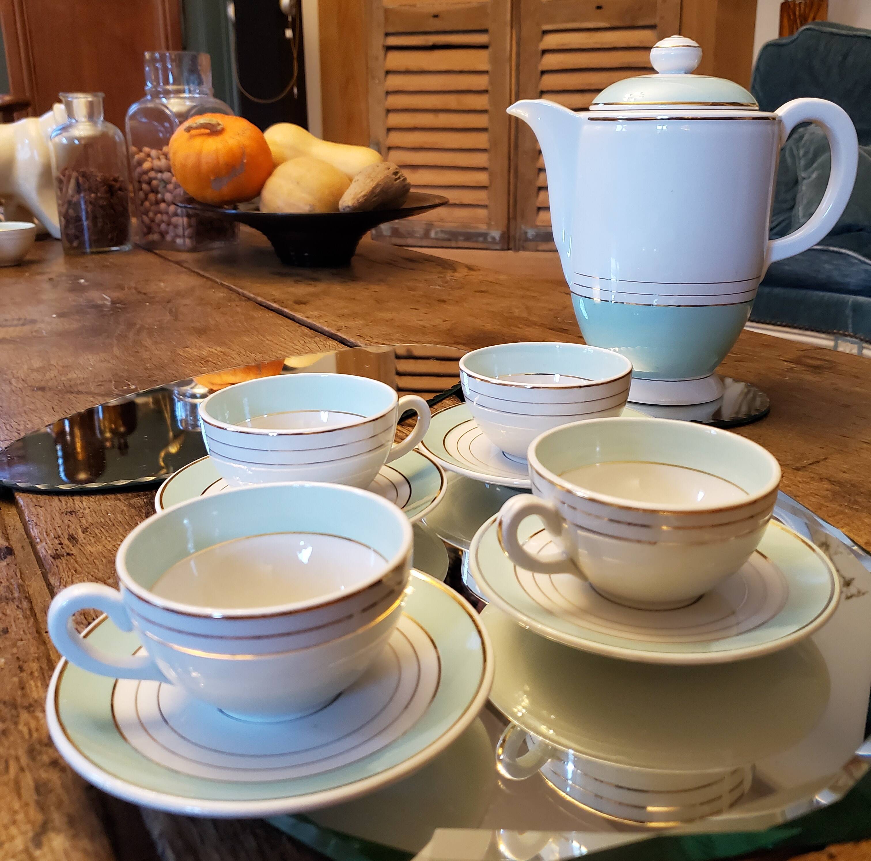 50's opaque porcelain cups