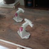 Pair of coat hooks old brothers Chapus limoges