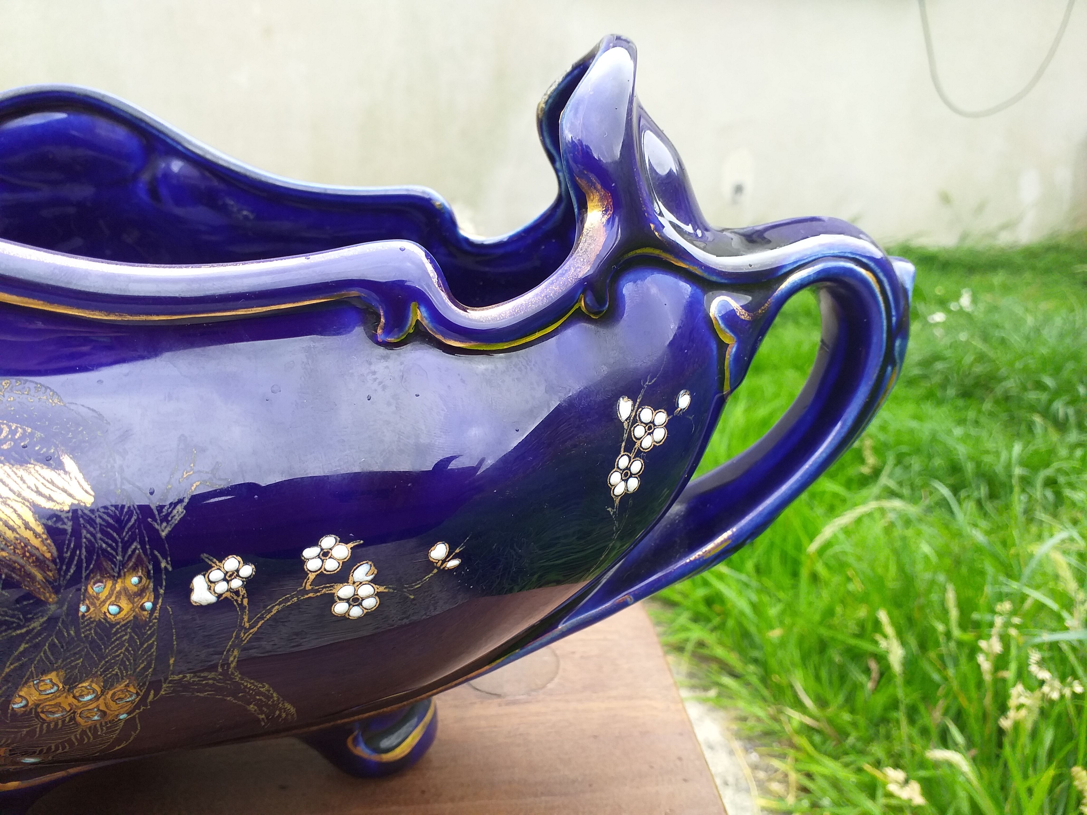 Sarreguemines earthenware garden 1900