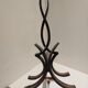 Pair of wrought iron andirons by Raymond Subes vintage