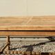 Farmhouse table with extensions up to 223 cm