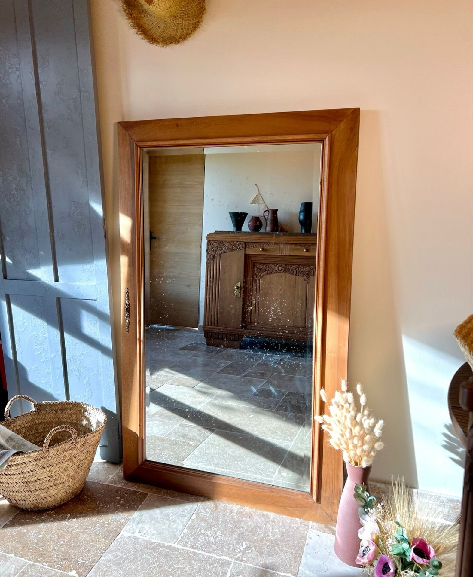 Miroir en noyer 