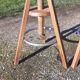 3 industrial stools in iron and wood