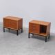 Pair of mid-century side tables in the style of Jos De Mey, 1950s