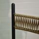 Mid century metal and wicker dining chairs, France 1950s