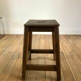1950s wooden workshop stool