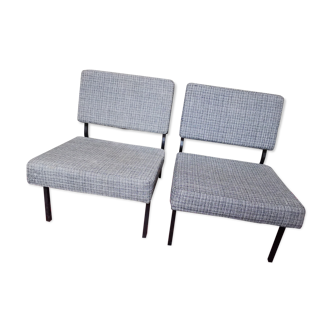 Paire de chauffeuses vintage