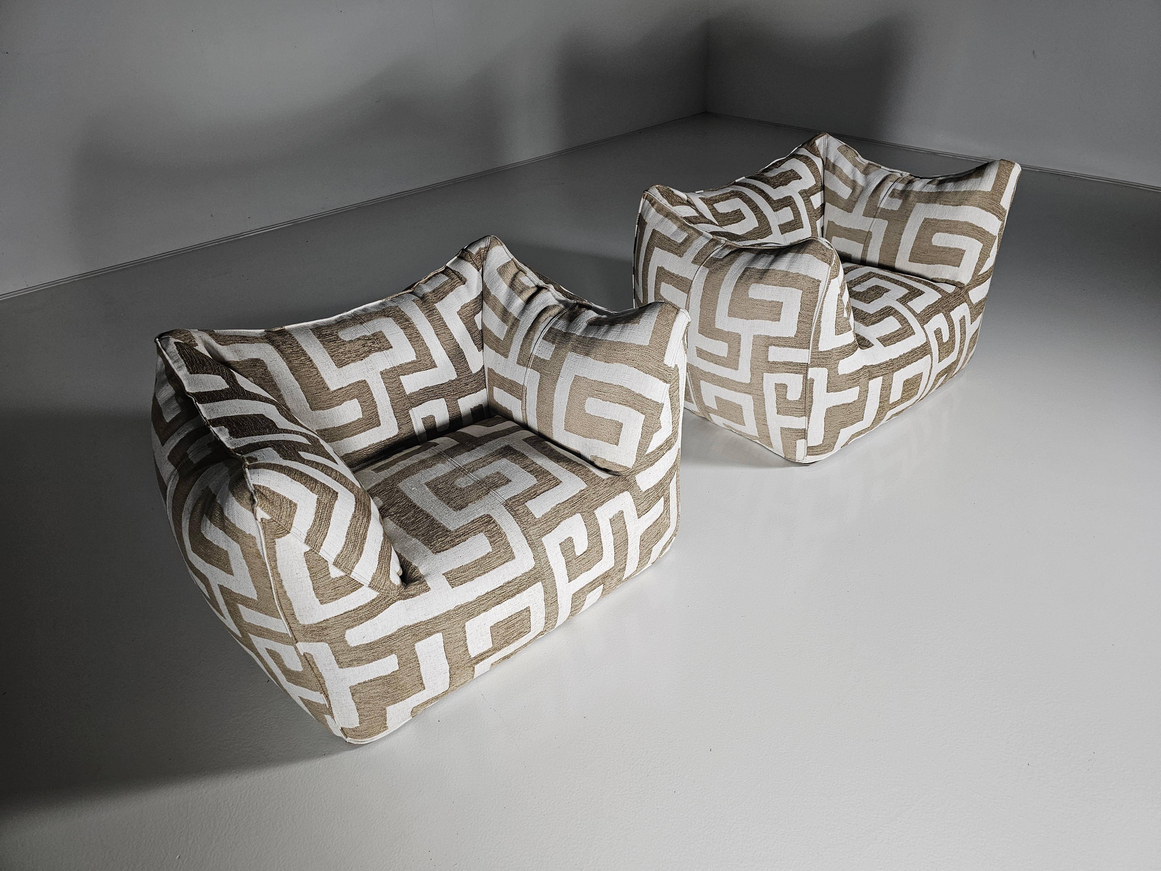 Lounge chairs Le Bambole by Mario Bellini for C&B Italia, 1970