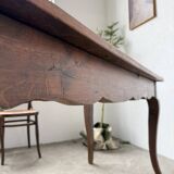 Table de ferme bureau noyer XIXème
