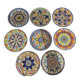 8 handmade ceramic dessert plates J.Arzo
