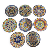 8 handmade ceramic dessert plates J.Arzo
