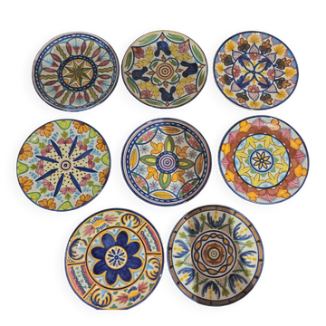 8 handmade ceramic dessert plates J.Arzo