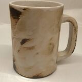 Four enameled ceramic cups Galerie Palissy in Vallauris
