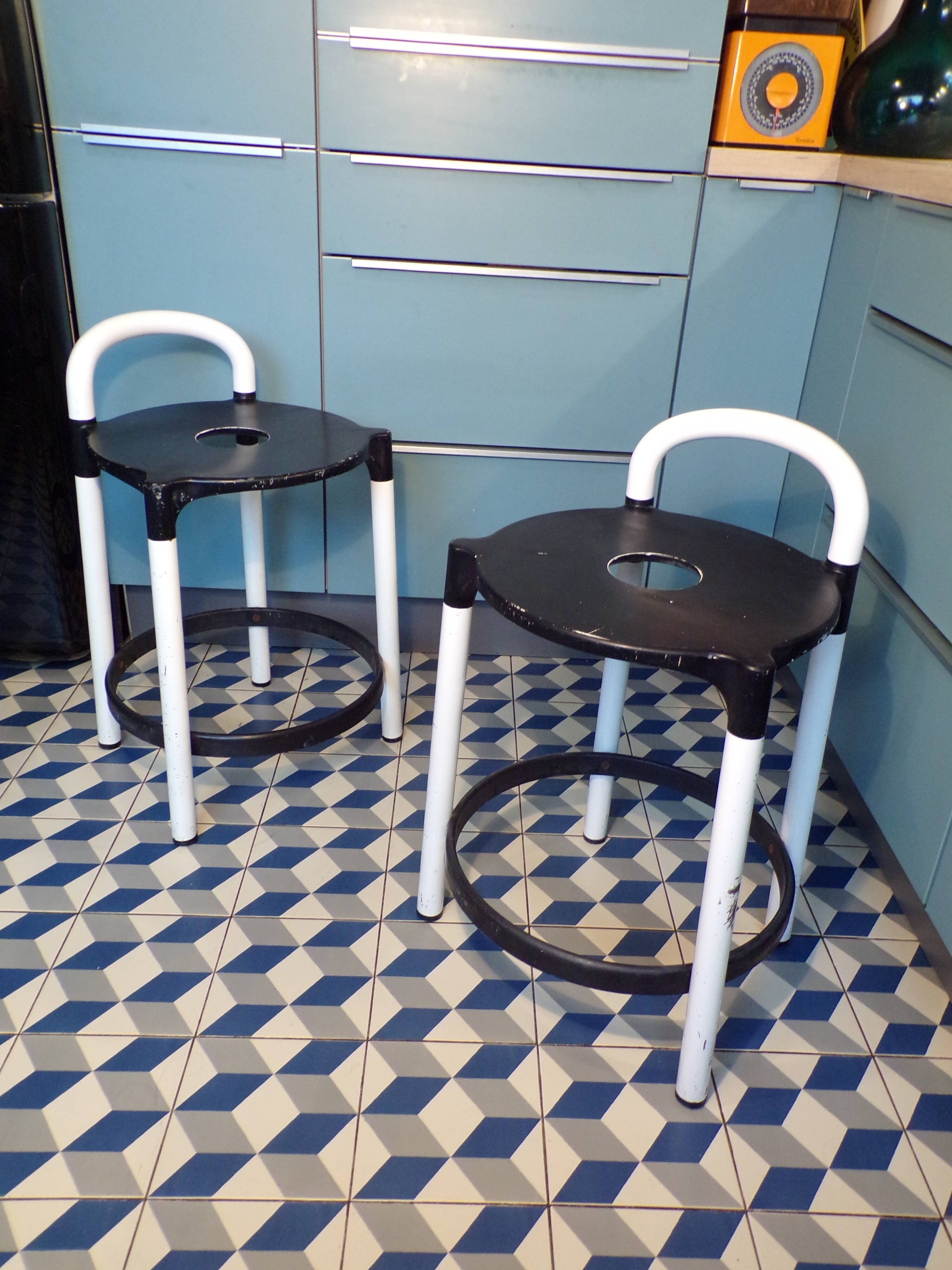 Paire de tabourets Polo par Anna Castelli Ferrieri pour Kartell
