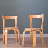 2 children's chairs in Alvar Aalto style