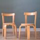 2 chaises enfants style Aalto Alvar