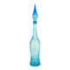 Bouteille bleue, verre d'Empoli, Italie, Mid-century