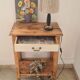 Country chic console side table