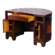 Czech Cubistic Writing Desk in Oak and Walnut, 1910s