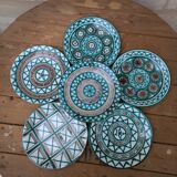 Set of 6 old Robert Picault dinner plates 24cm