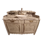 Antique marble washstand – basin & taps