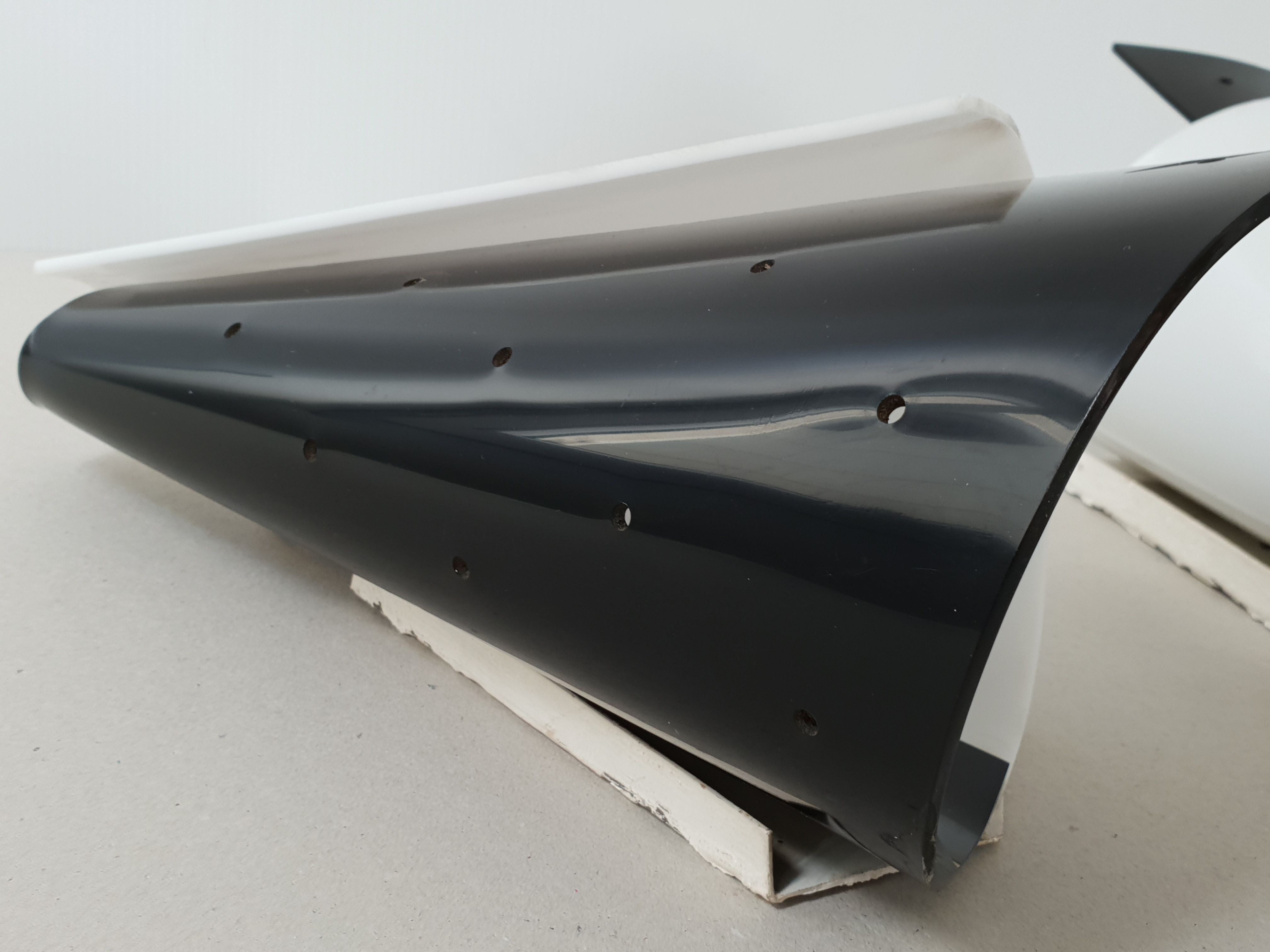 Pair of 1950 plexiglas appliques