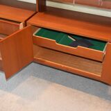 Système mural Wall-Unit Alfred Hendrickx pour Belform en Teck 1960's