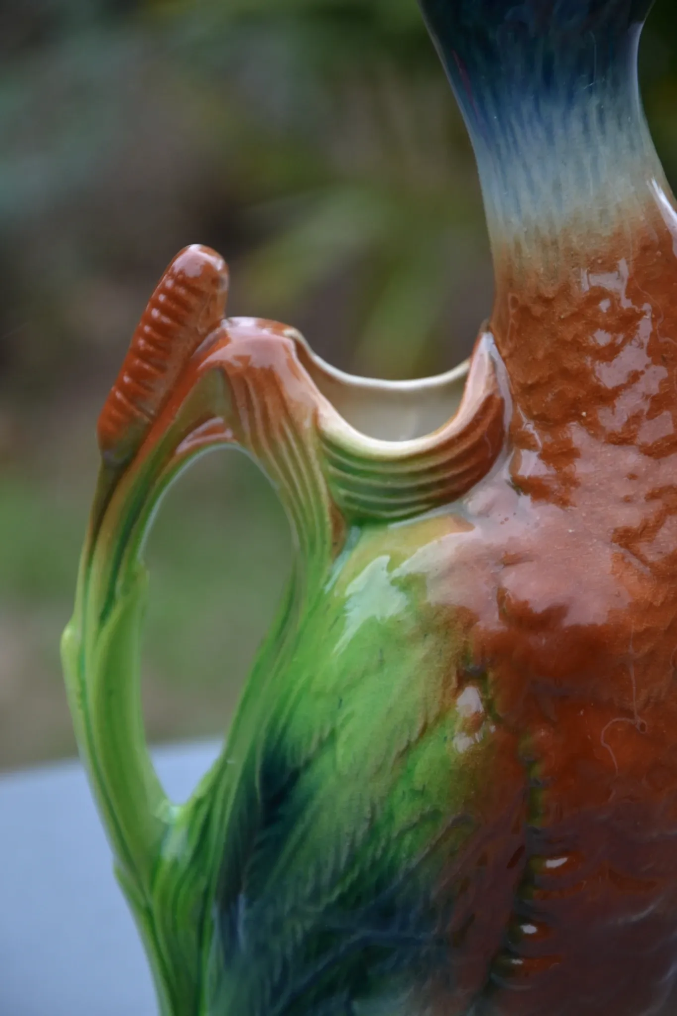 St Clément barbotine duck jug