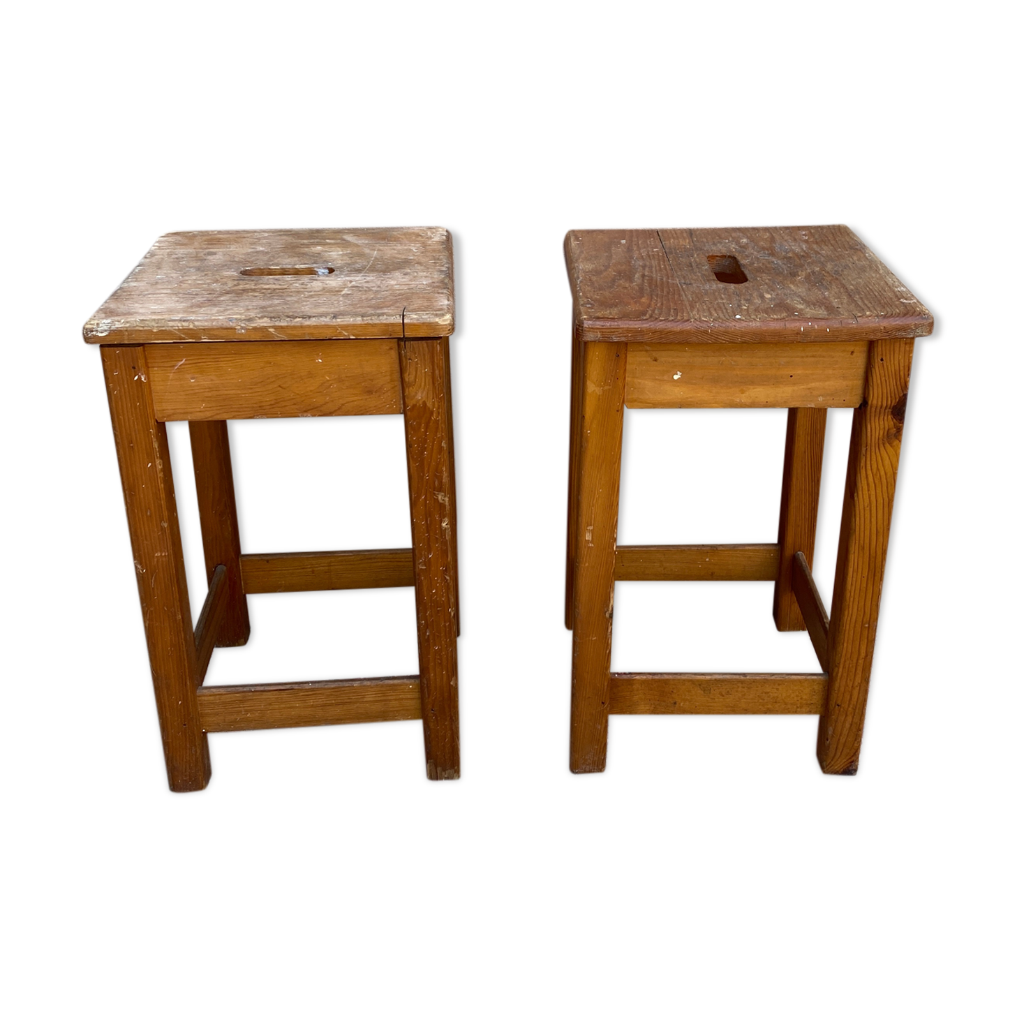 Paire de tabourets d atelier