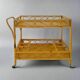 1960s Exquisite Italian Bamboo & Rattan Bar Cart by Franco Albini - Mid Cen