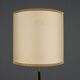Vintage floor lamp in marble, metal, and fabric, designed in the 1950s-1960s.