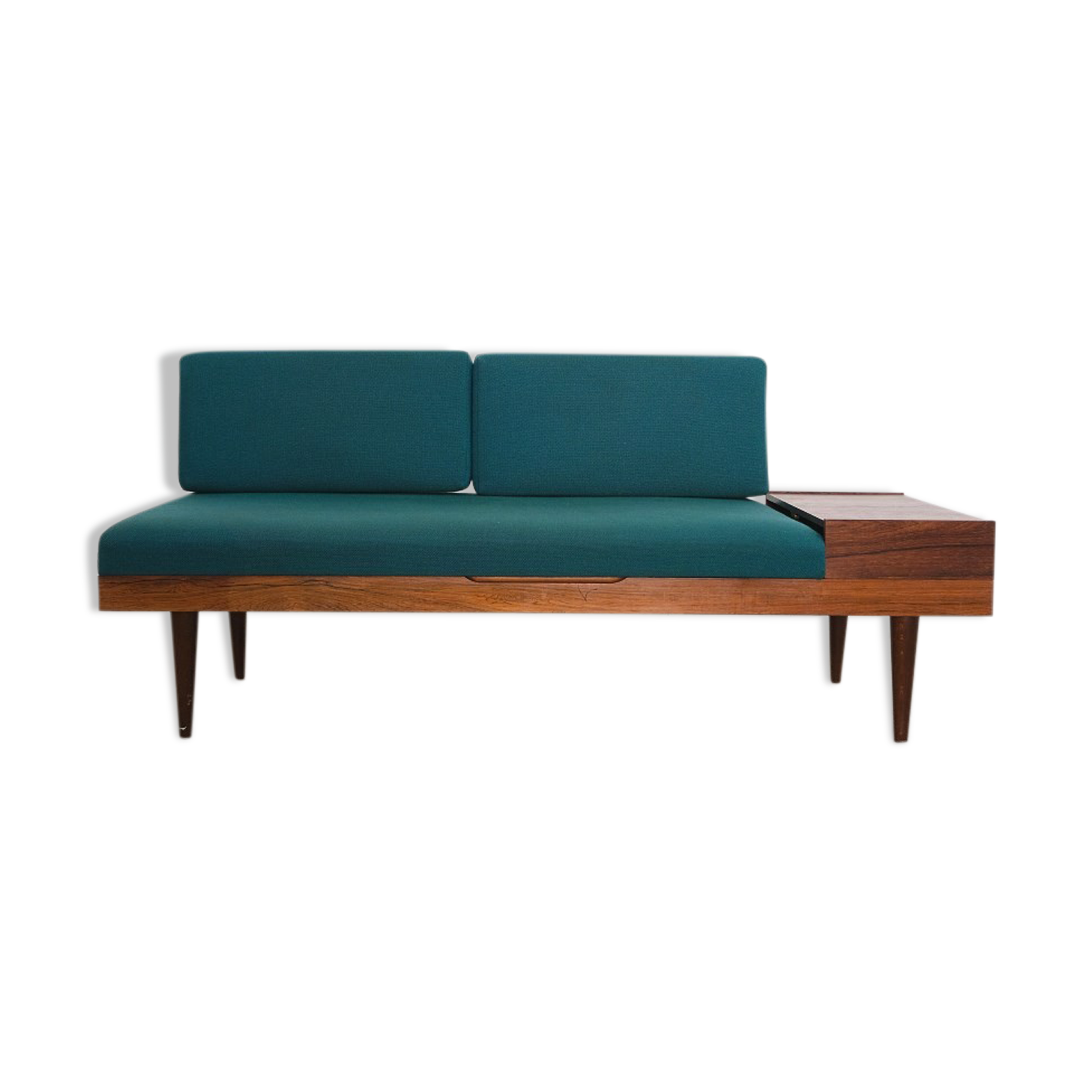 Méridienne scandinave en palissandre, années 1960