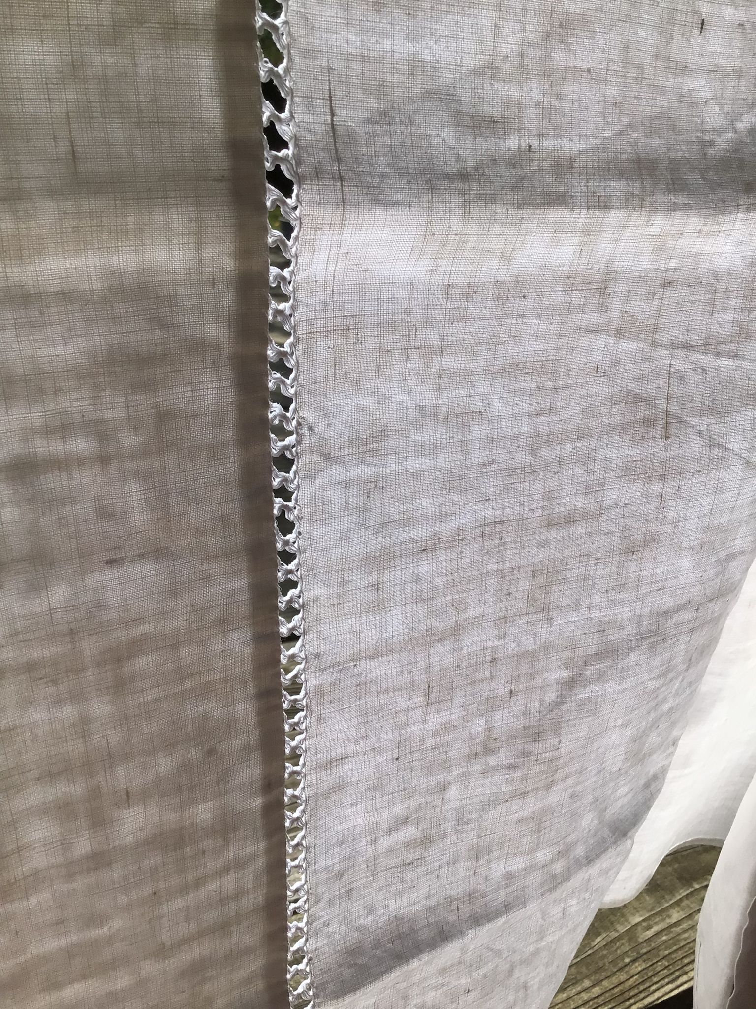 Sheet 2 places embroidered linen MB day crossed