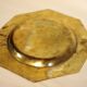 27 cm golden brass tray
