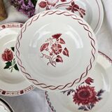 Mismatched vintage dinner plates x6