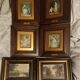 Set of 6 framed reproductions, late 19th - early 20th century.